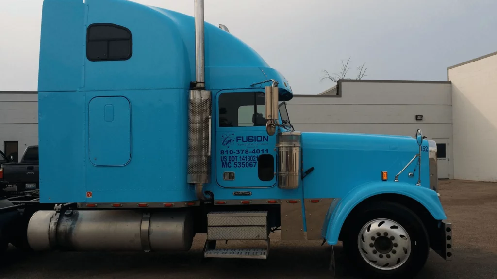 a fusiontransportation truck for white glove shipping